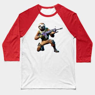 Fortnite-inspired sloth design Baseball T-Shirt